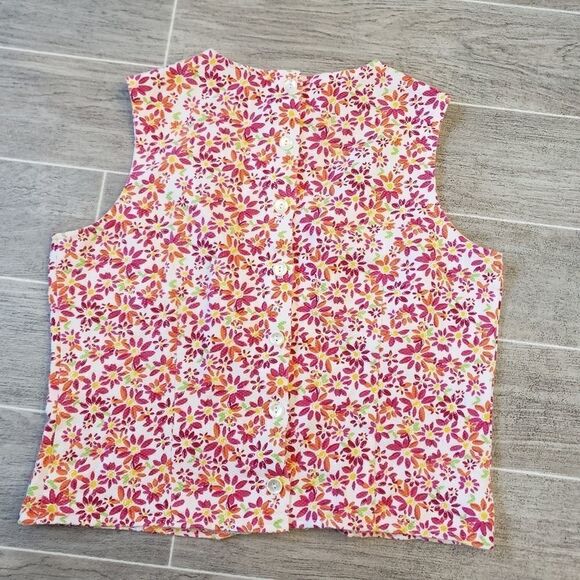 Vintage Jay Peters Floral Print Button Up Back - Picture 2 of 5